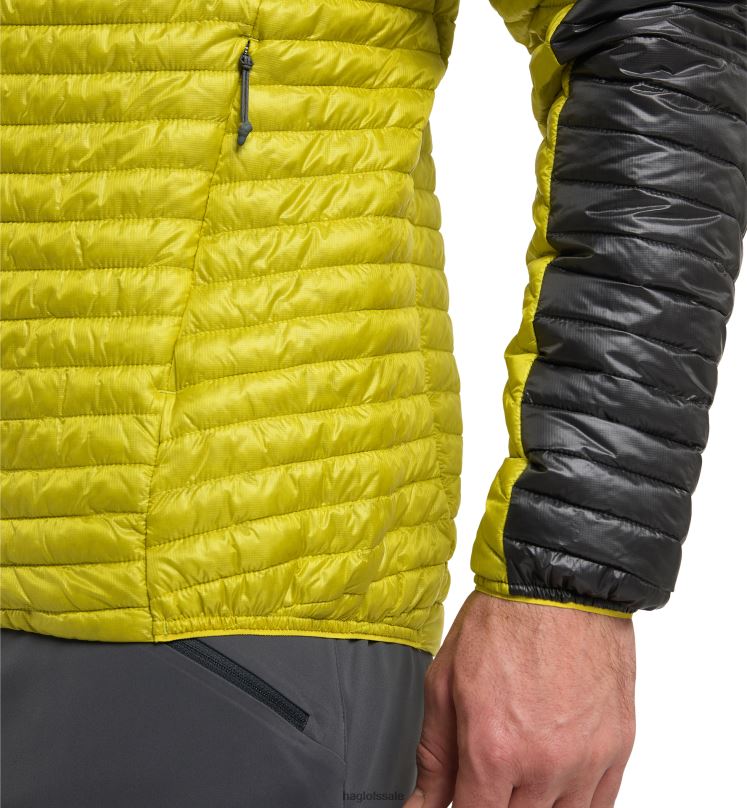 Aurora/Olive Green Men Haglofs L.I.M Mimic Hood Tops ZXT0L225