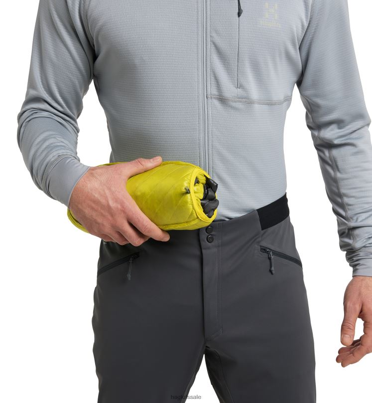 Aurora/Olive Green Men Haglofs L.I.M Mimic Hood Tops ZXT0L225