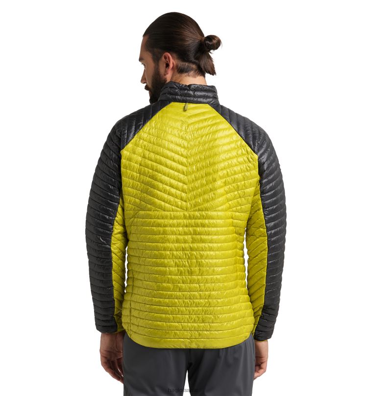 Aurora/Olive Green Men Haglofs L.I.M Mimic Jacket Tops ZXT0L168