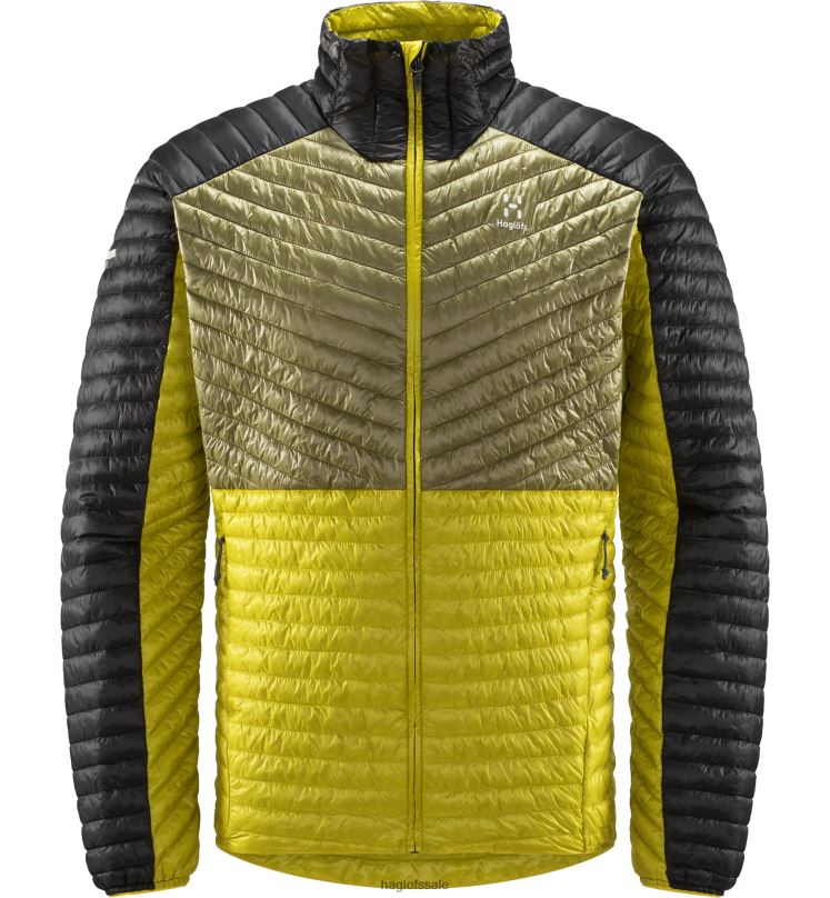Aurora/Olive Green Men Haglofs L.I.M Mimic Jacket Tops ZXT0L168