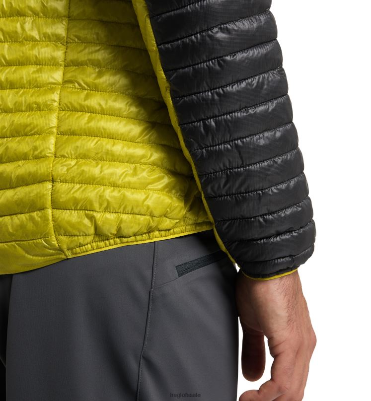 Aurora/Olive Green Men Haglofs L.I.M Mimic Jacket Tops ZXT0L168