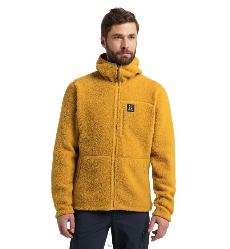 Autumn Leaves Men Haglofs Pile Hood Tops ZXT0L214