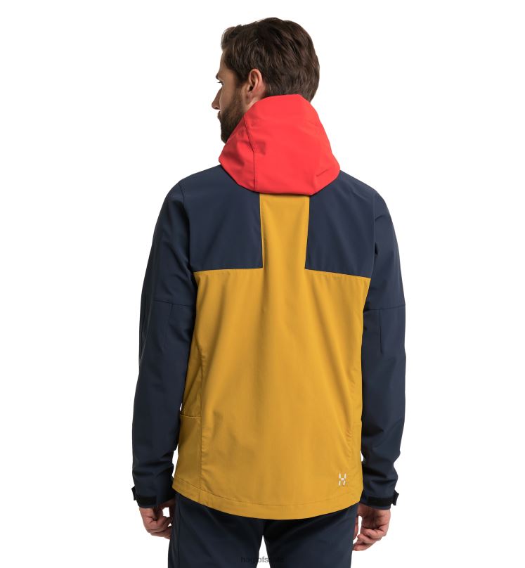 Autumn Leaves/Tarn Blue Men Haglofs Roc Sight Softshell Jacket Tops ZXT0L187