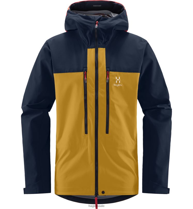 Autumn Leaves/Tarn Blue Men Haglofs Roc Sight Softshell Jacket Tops ZXT0L187