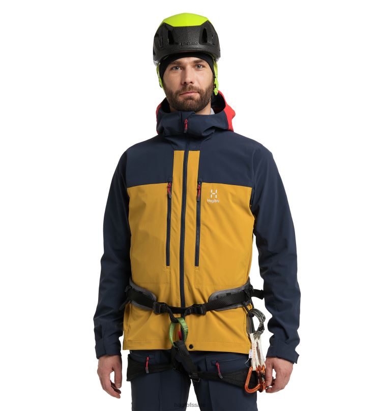 Autumn Leaves/Tarn Blue Men Haglofs Roc Sight Softshell Jacket Tops ZXT0L187