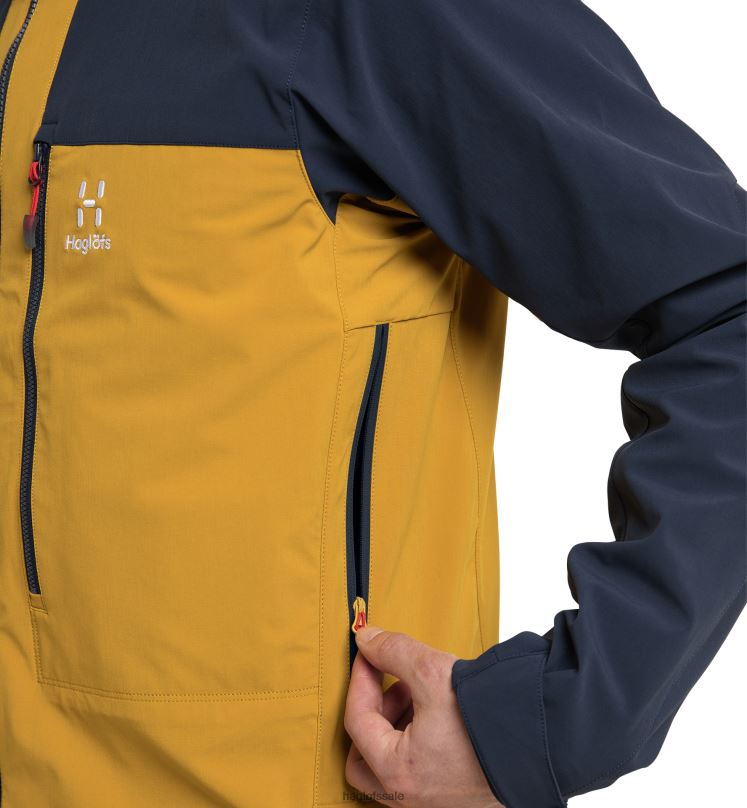 Autumn Leaves/Tarn Blue Men Haglofs Roc Sight Softshell Jacket Tops ZXT0L187