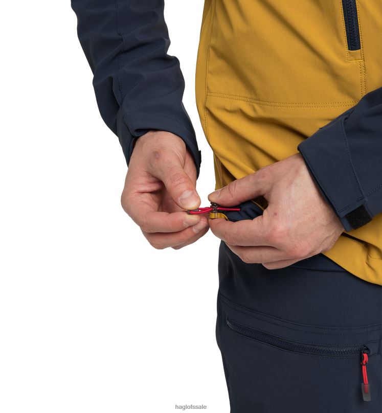 Autumn Leaves/Tarn Blue Men Haglofs Roc Sight Softshell Jacket Tops ZXT0L187