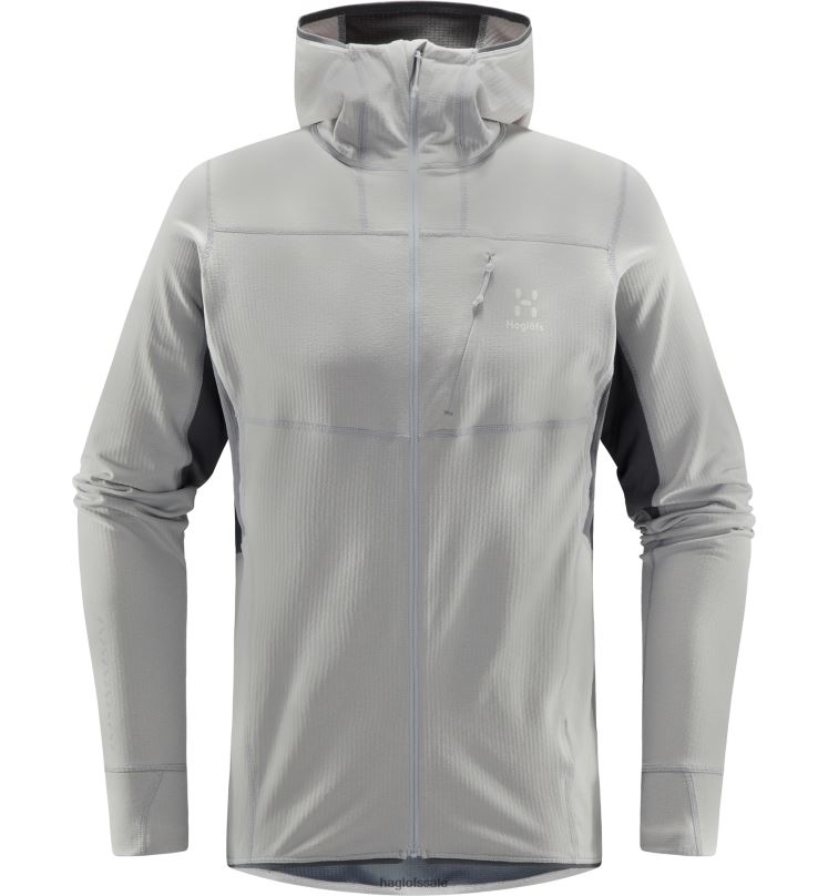 Concrete/Magnetite Men Haglofs L.I.M Mid Comp Hood Tops ZXT0L230