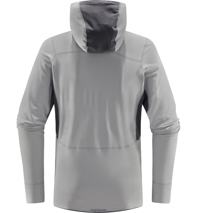 Concrete/Magnetite Men Haglofs L.I.M Mid Comp Hood Tops ZXT0L230