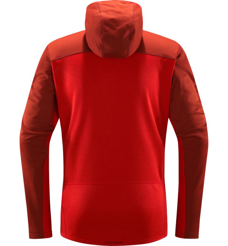 Corrosion/Zenith Red Men Haglofs ROC Flash Mid Hood Tops ZXT0L108