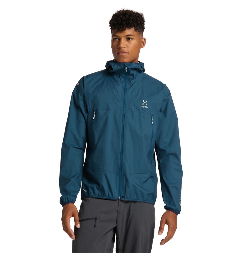 Dark Ocean Men Haglofs L.I.M Proof Jacket Tops ZXT0L228