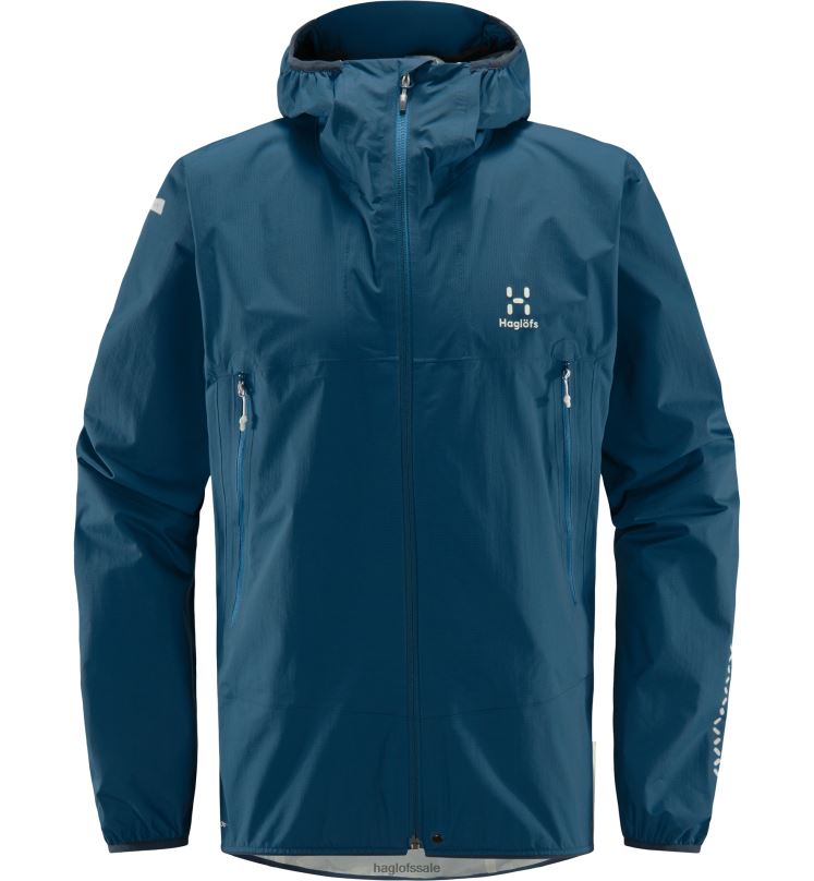 Dark Ocean Men Haglofs L.I.M Proof Jacket Tops ZXT0L228