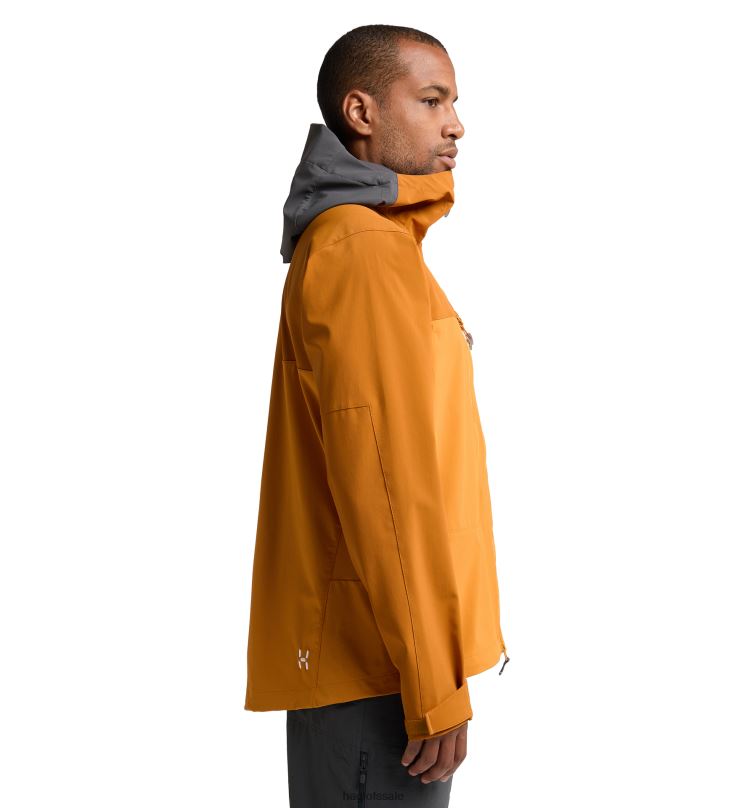 Desert Yellow/Golden Brown Men Haglofs Roc Sight Softshell Jacket Tops ZXT0L86