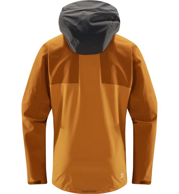 Desert Yellow/Golden Brown Men Haglofs Roc Sight Softshell Jacket Tops ZXT0L86