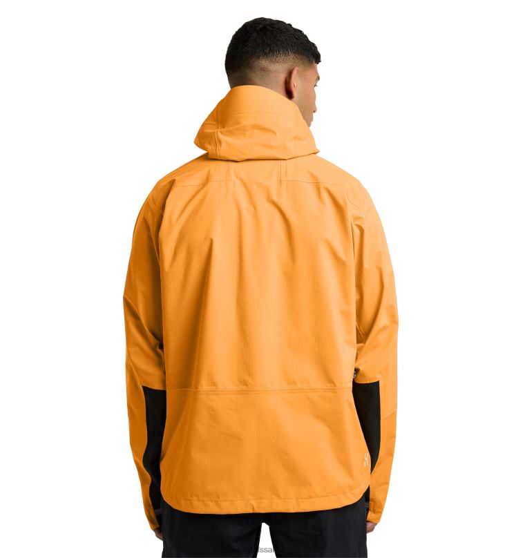 Desert Yellow Men Haglofs ROC Mono Proof Jacket Tops ZXT0L122
