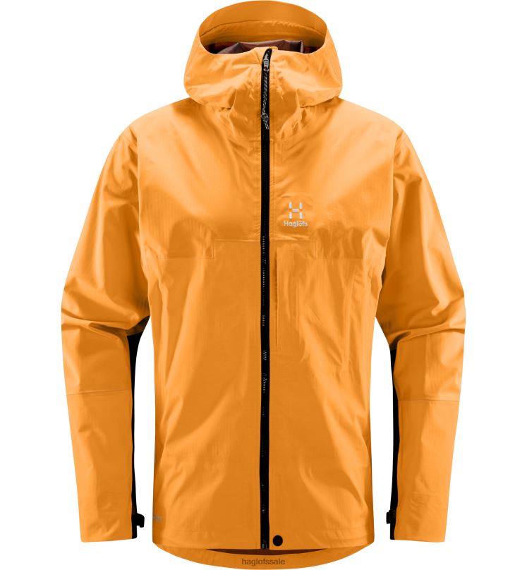 Desert Yellow Men Haglofs ROC Mono Proof Jacket Tops ZXT0L122