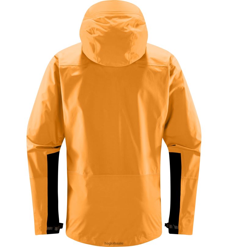 Desert Yellow Men Haglofs ROC Mono Proof Jacket Tops ZXT0L122