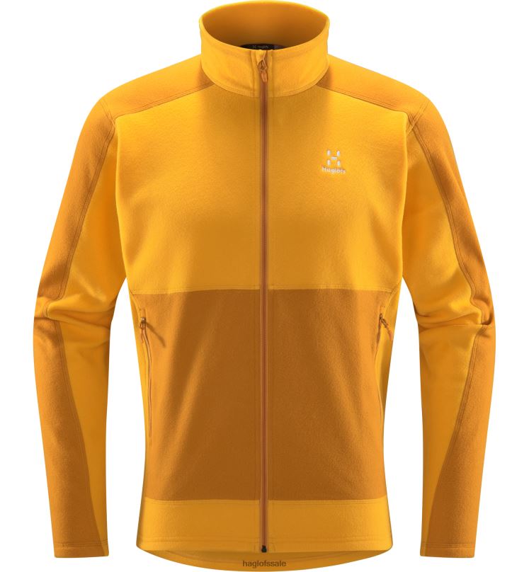 Desert Yellow/Sunny Yellow Men Haglofs Buteo Mid Jacket Tops ZXT0L44