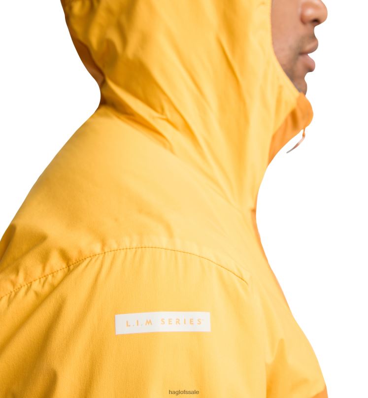 Desert Yellow/Sunny Yellow Men Haglofs L.I.M Alpha Hood Tops ZXT0L71