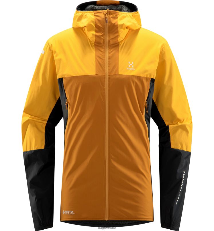 Desert Yellow/Sunny Yellow Men Haglofs L.I.M Alpha Hood Tops ZXT0L71