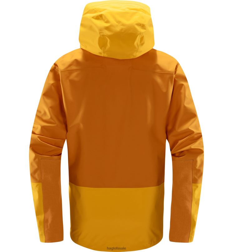 Desert Yellow/Sunny Yellow Men Haglofs ROC Sloper Proof Jacket Tops ZXT0L133