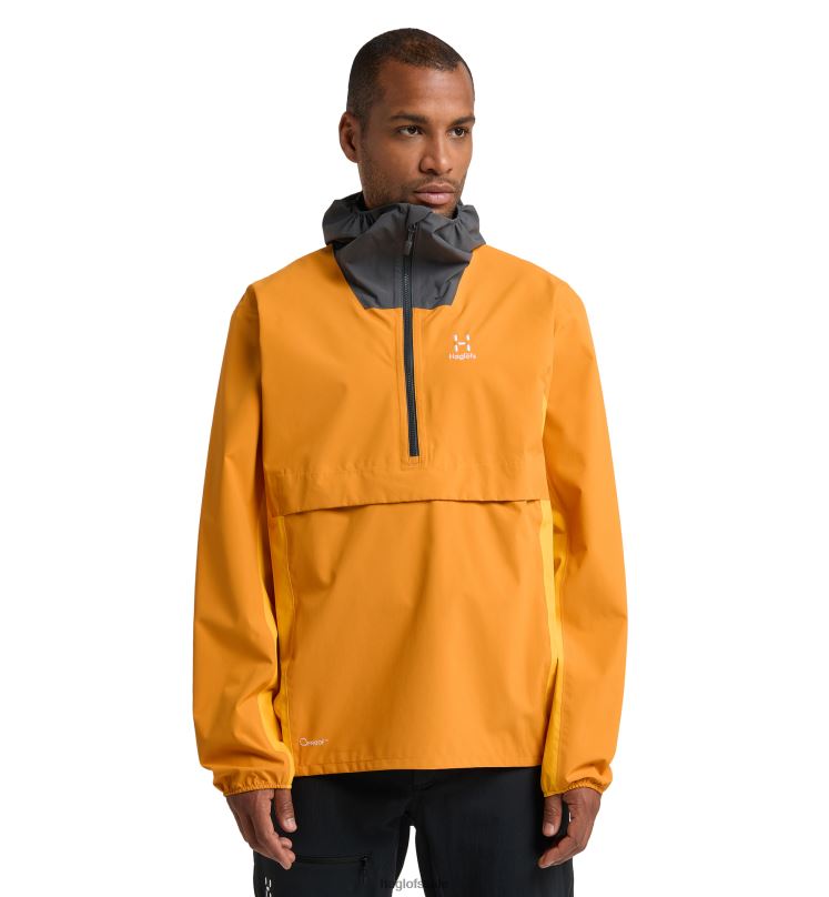 Desert Yellow/Sunny Yellow Men Haglofs Sparv Proof Anorak Tops ZXT0L120