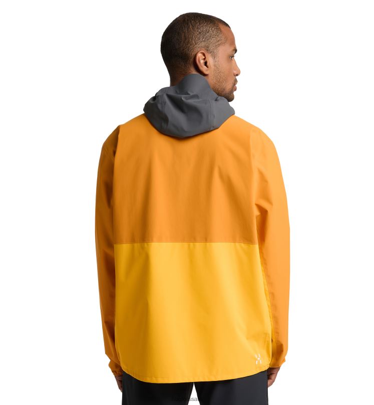 Desert Yellow/Sunny Yellow Men Haglofs Sparv Proof Anorak Tops ZXT0L120