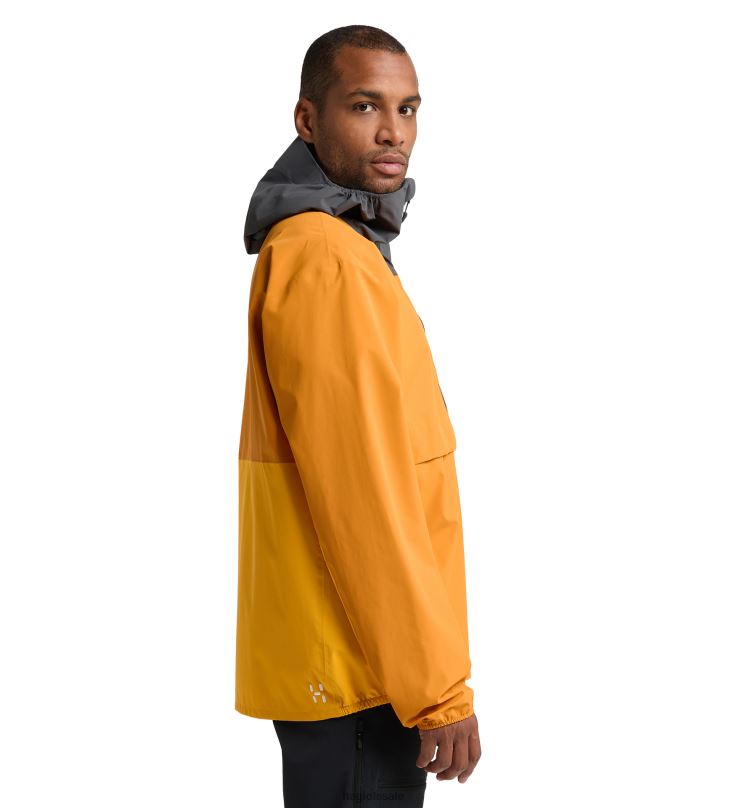 Desert Yellow/Sunny Yellow Men Haglofs Sparv Proof Anorak Tops ZXT0L120