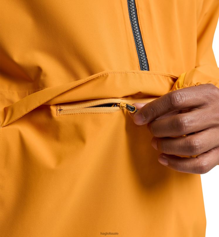 Desert Yellow/Sunny Yellow Men Haglofs Sparv Proof Anorak Tops ZXT0L120
