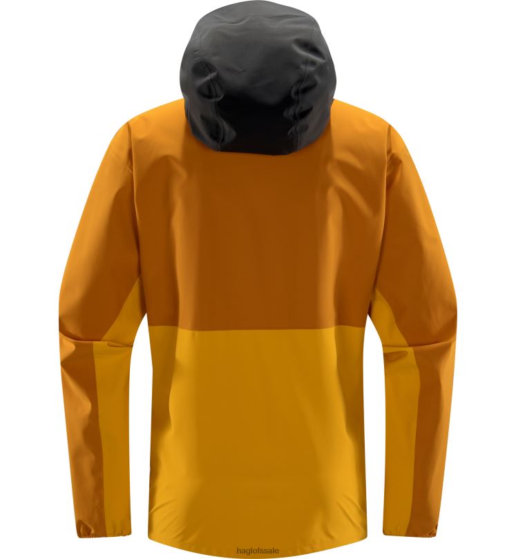 Desert Yellow/Sunny Yellow Men Haglofs Sparv Proof Anorak Tops ZXT0L120