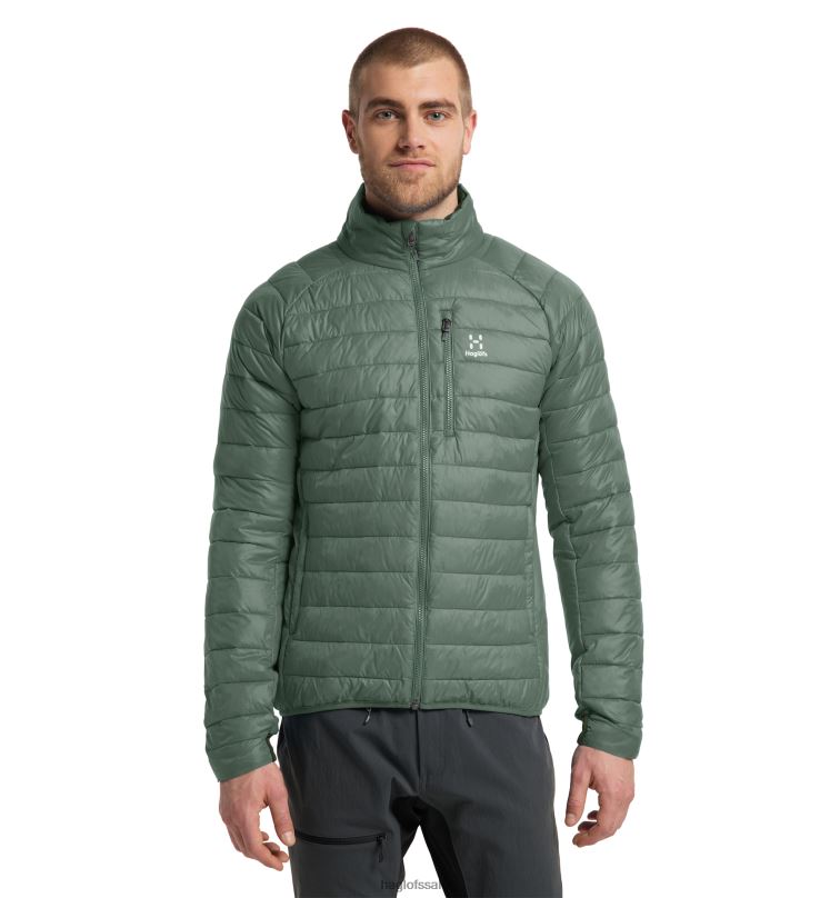 Fjell Green Men Haglofs Spire Mimic Jacket Tops ZXT0L4