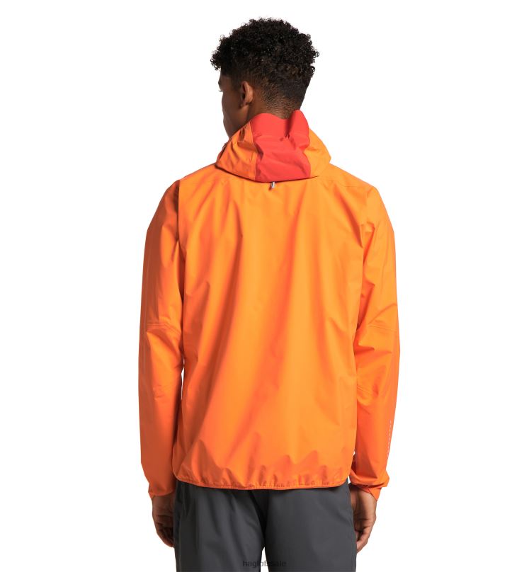 Flame Orange/Habanero Men Haglofs L.I.M GTX Active Jacket Tops ZXT0L54
