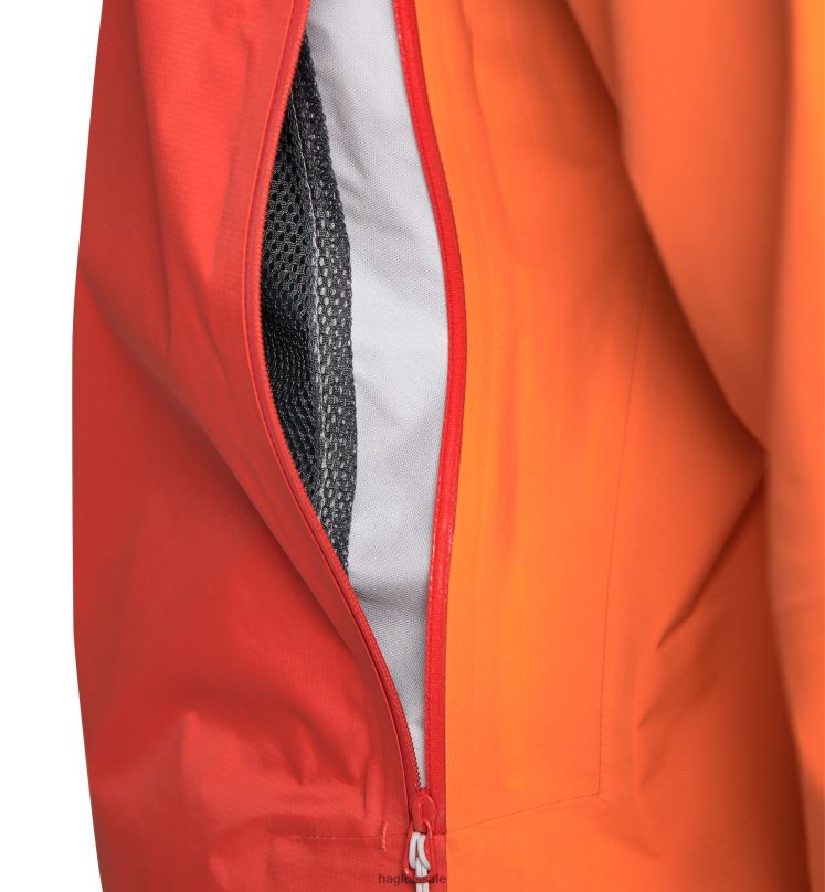Flame Orange/Habanero Men Haglofs L.I.M GTX Active Jacket Tops ZXT0L54