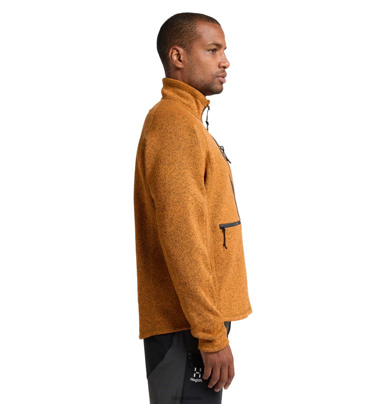 Golden Brown Men Haglofs Risberg 1/2 Zip Tops ZXT0L49