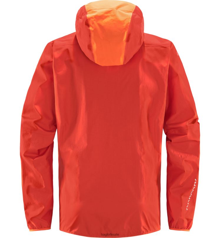 Habanero/Flame Orange Men Haglofs L.I.M Proof Jacket Tops ZXT0L160