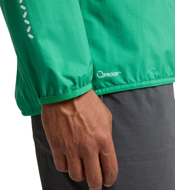 Jelly Green Men Haglofs L.I.M Proof Jacket Tops ZXT0L161