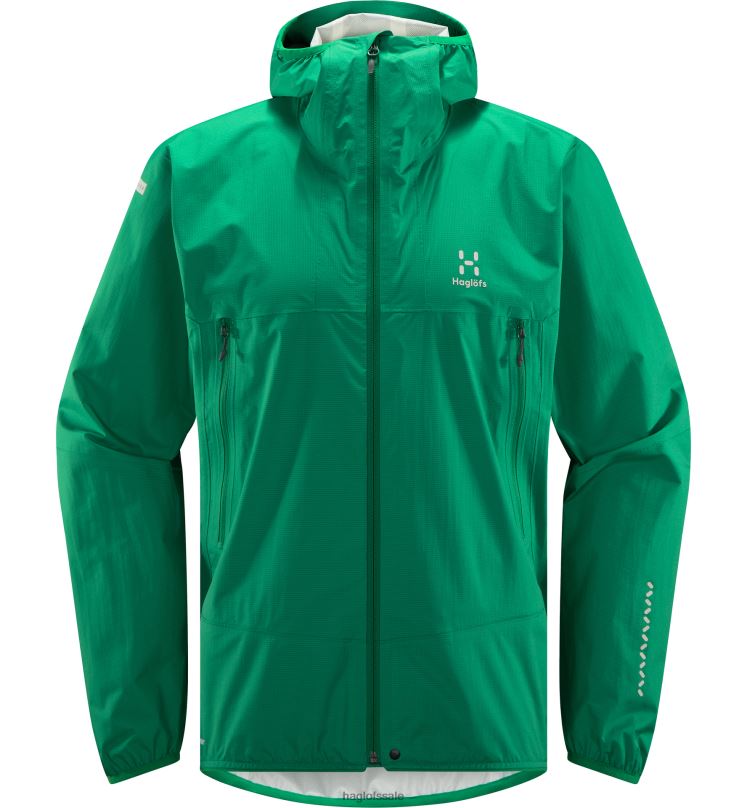 Jelly Green Men Haglofs L.I.M Proof Jacket Tops ZXT0L161