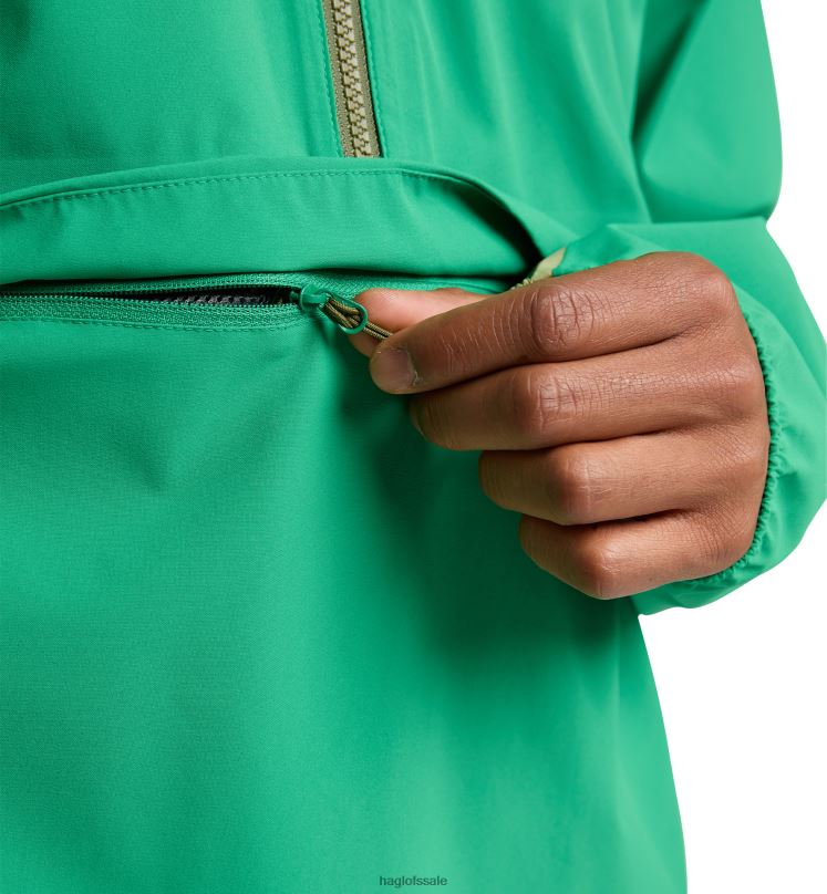 Jelly Green/Thyme Green Men Haglofs Sparv Proof Anorak Tops ZXT0L167