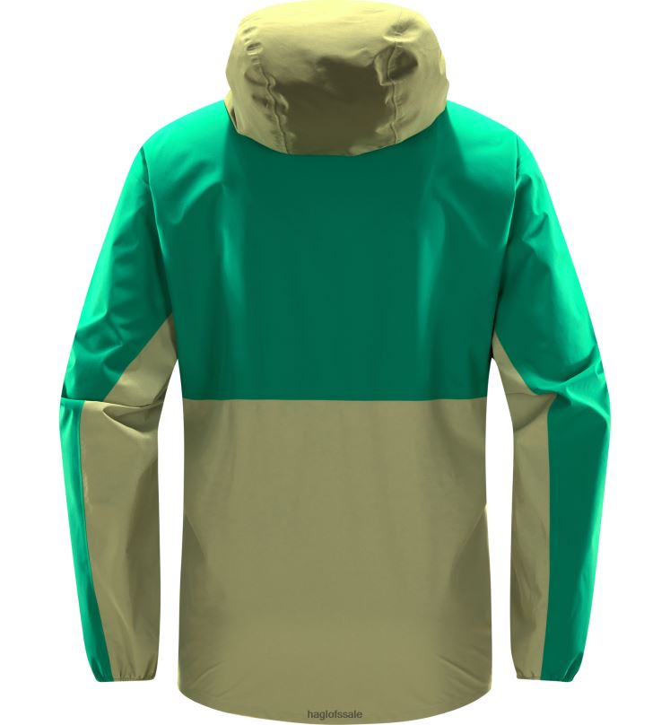 Jelly Green/Thyme Green Men Haglofs Sparv Proof Anorak Tops ZXT0L167