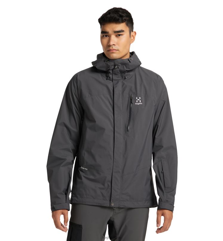 Magnetite Men Haglofs Astral GTX Jacket Tops ZXT0L216