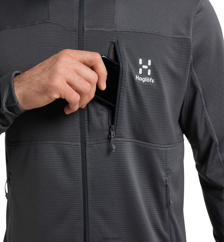 Magnetite Men Haglofs L.I.M Mid Fast Hood Tops ZXT0L72