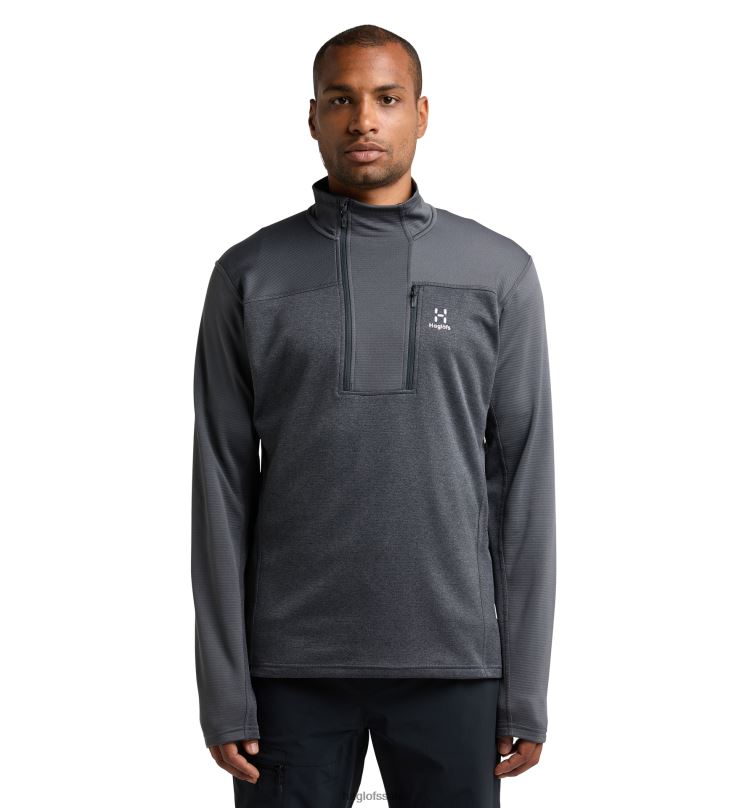 Magnetite Men Haglofs ROC Flash Mid Halfzip Tops ZXT0L100