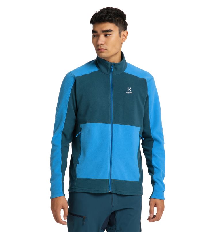 Nordic Blue/Dark Ocean Men Haglofs Buteo Mid Jacket Tops ZXT0L227