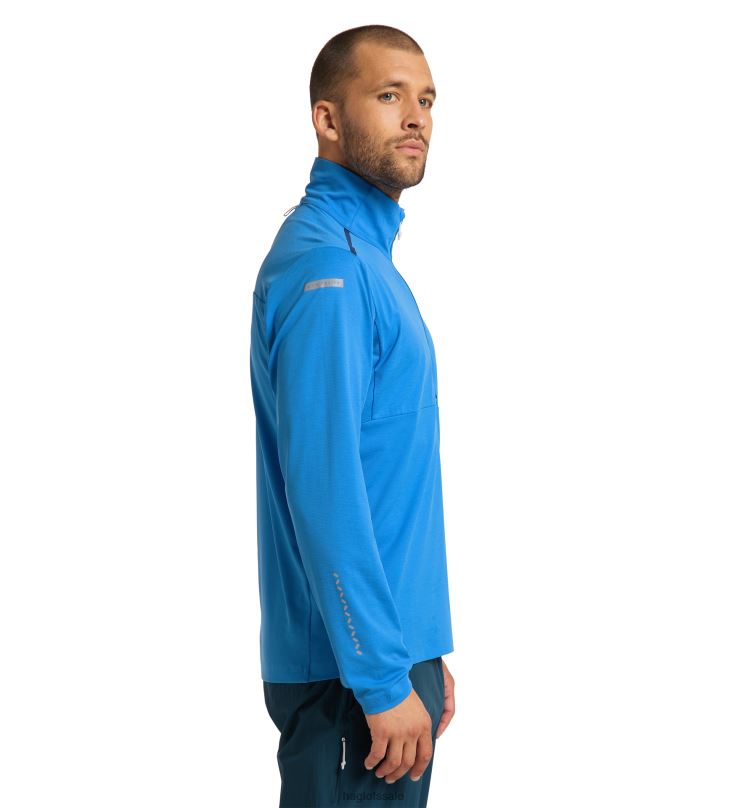 Nordic Blue Men Haglofs L.I.M Strive Mid Top Tops ZXT0L67