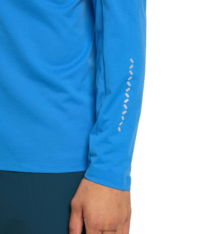 Nordic Blue Men Haglofs L.I.M Strive Mid Top Tops ZXT0L67