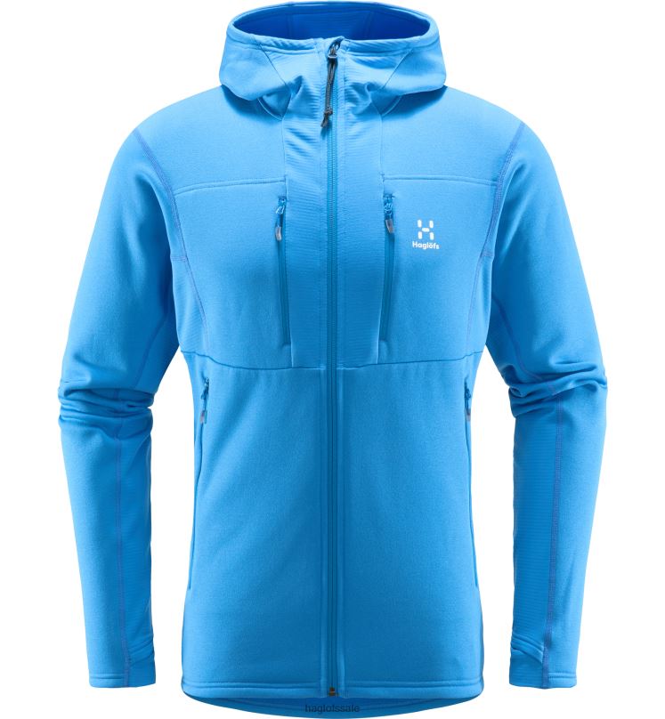 Nordic Blue Men Haglofs Roc Nordic Mid Hood Tops ZXT0L199