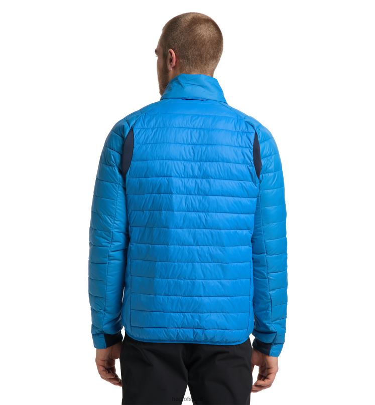 Nordic Blue Men Haglofs Spire Mimic Jacket Tops ZXT0L150