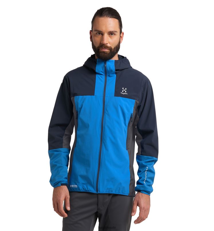 Nordic Blue/Tarn Blue Men Haglofs L.I.M Alpha Hood Tops ZXT0L70
