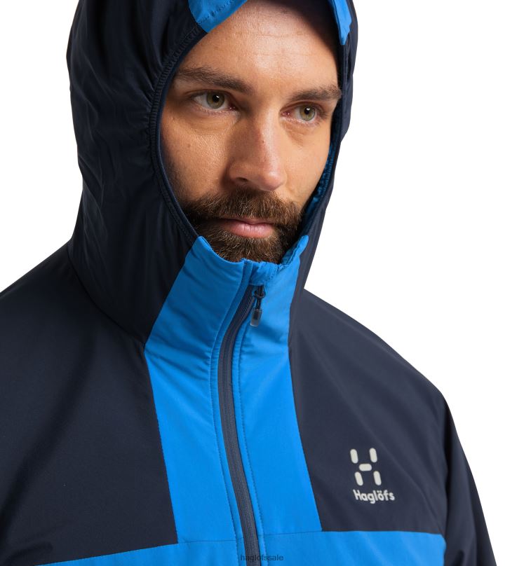Nordic Blue/Tarn Blue Men Haglofs L.I.M Alpha Hood Tops ZXT0L70