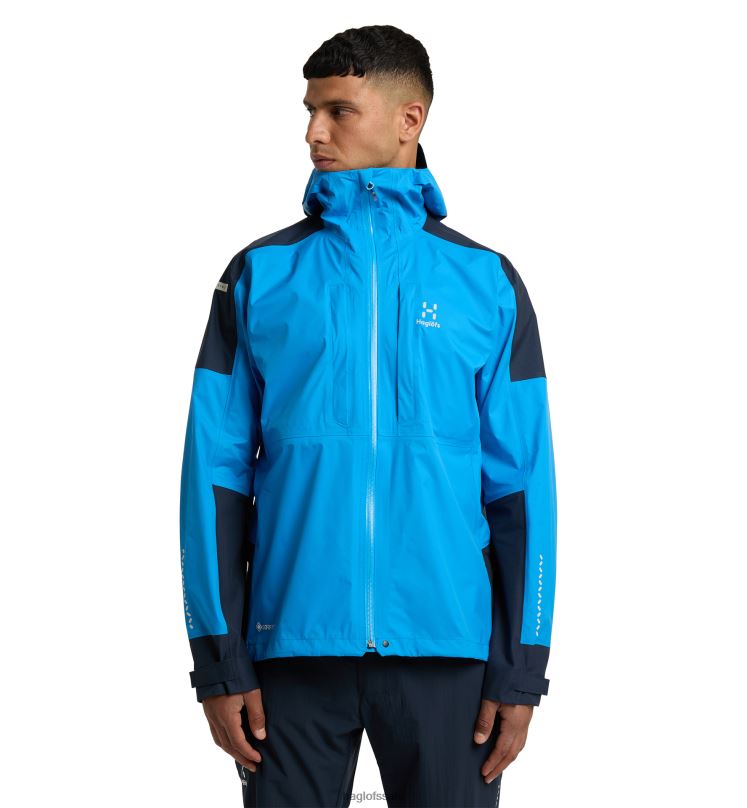 Nordic Blue/Tarn Blue Men Haglofs L.I.M Rugged GTX Jacket Tops ZXT0L129